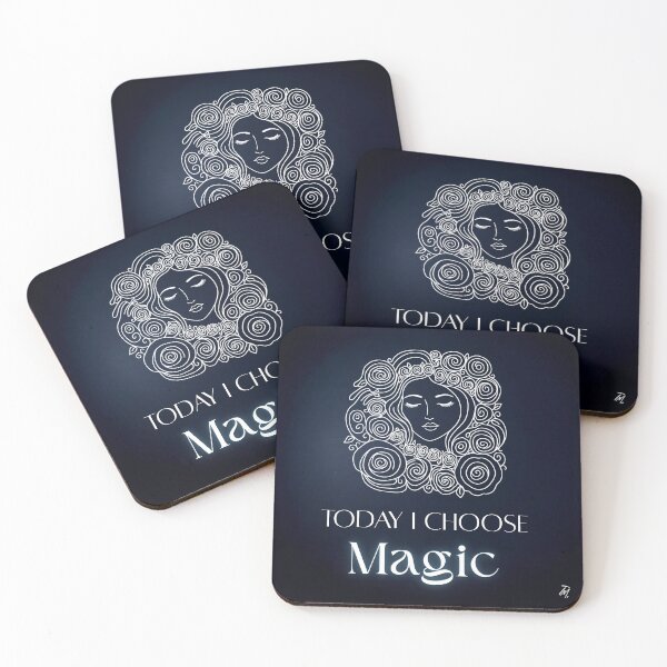 Item preview, Today I Choose Magic Blue Woman Face Roses designed and sold by Timeless Muse.