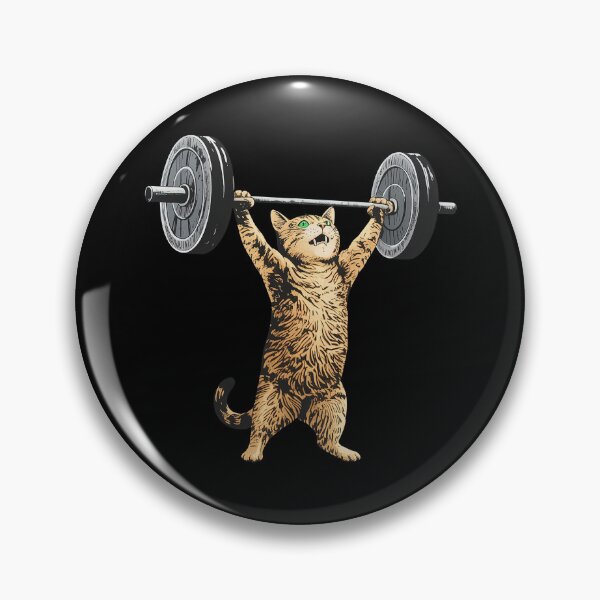 Item preview, Cat Deadlift Weightlift Funny Gym designed and sold by studio-ssaam.