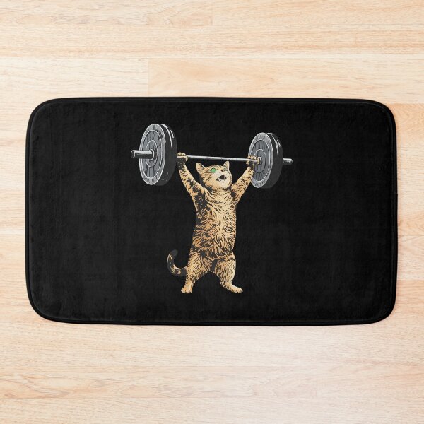 Item preview, Cat Deadlift Weightlift Funny Gym designed and sold by studio-ssaam.