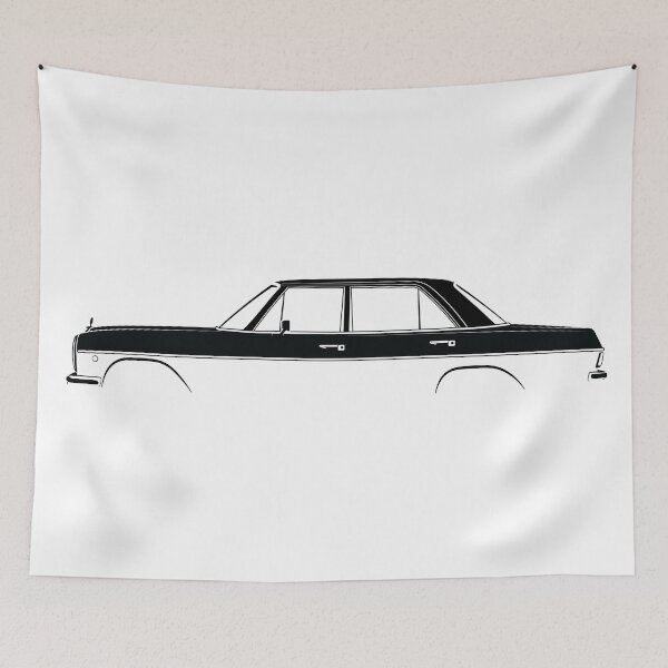Item preview, 220 (W115) (Black) designed and sold by Car Silhouettes.
