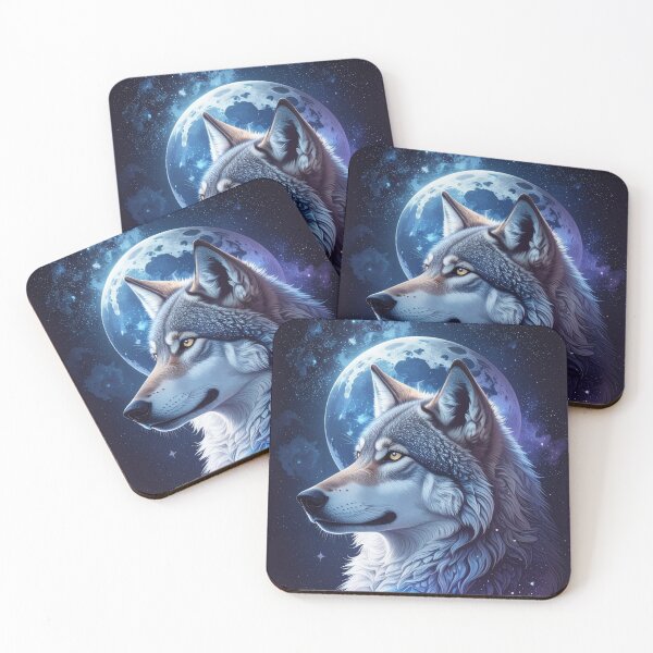 Item preview, Celestial Wolf Under Moonlight designed and sold by Kavin786.