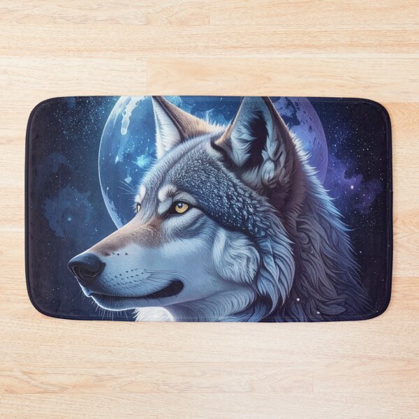 Item preview, Celestial Wolf Under Moonlight designed and sold by Kavin786.