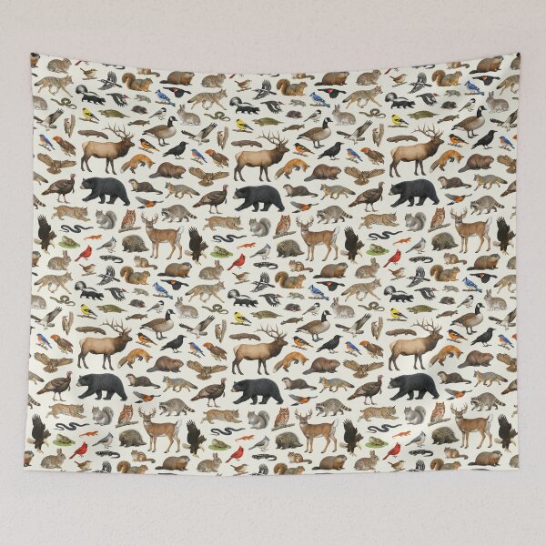 Item preview, Animals of Pennsylvania Retro Style Identification Chart designed and sold by kakarikihill.