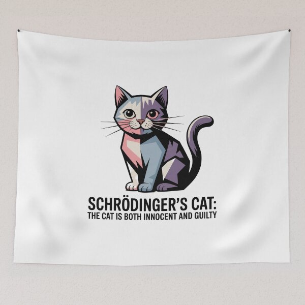 Item preview, Schrodinger's Cat: Innocent & Guilty - Cubism designed and sold by Peter Stawicki.