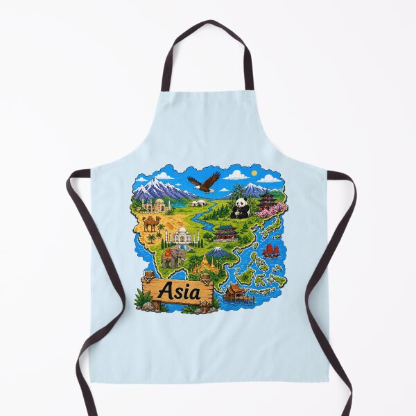 Item preview, Asia Scenic Map designed and sold by Myra365Art.