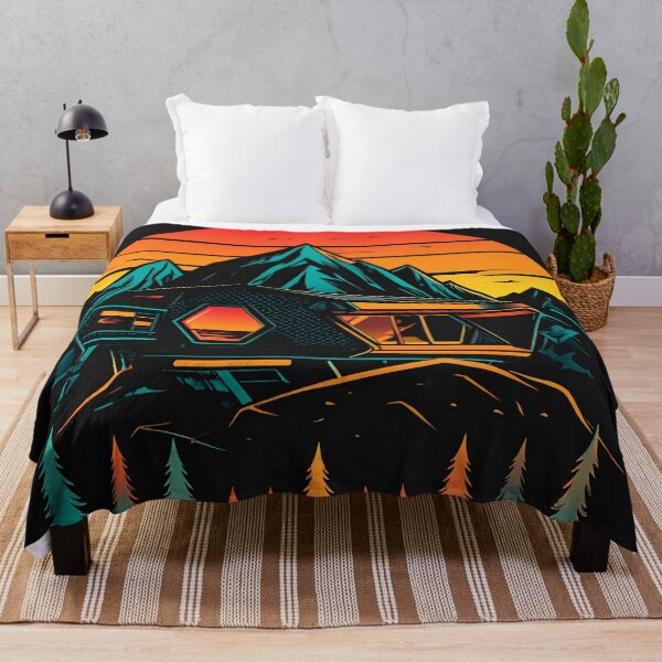 Item preview, Cyber Outdoor Retro Synthwave Mountain Sunset Art designed and sold by Kavin786.
