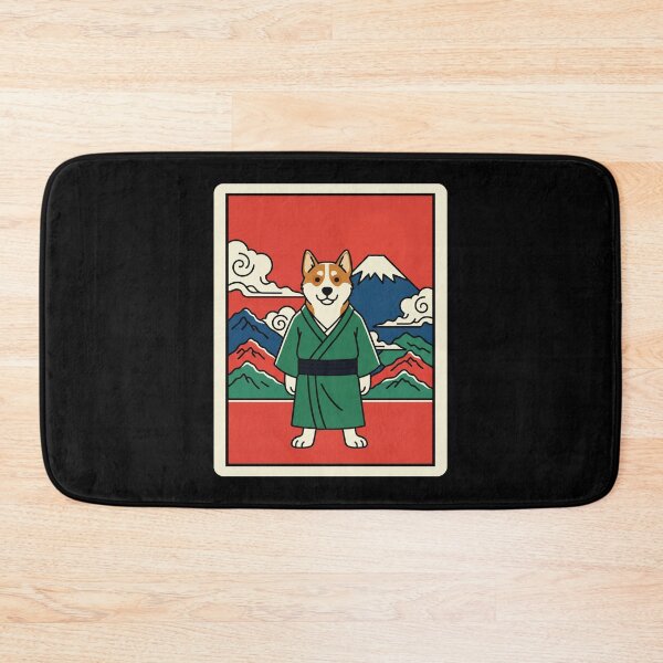 Item preview, Shiba Inu Samurai Japanese Landscape Retro Anime Style designed and sold by JordynLadukeg65.