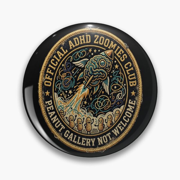Item preview, Adhd Zoomies Brain Rocket Patch Funny Quote designed and sold by RickyTromps.