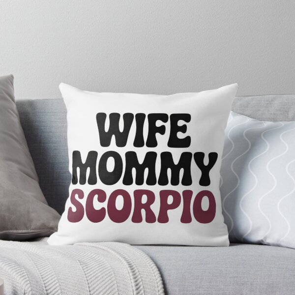 Item preview, Retro Wife Mommy Scorpio Zodiac Typography Design designed and sold by Cool-cat-art.