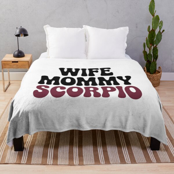 Item preview, Retro Wife Mommy Scorpio Zodiac Typography Design designed and sold by Cool-cat-art.