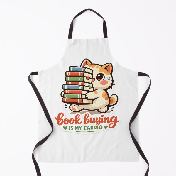 Item preview, Book Buying Is My Cardio Funny Reader Cat Design designed and sold by Naviora.