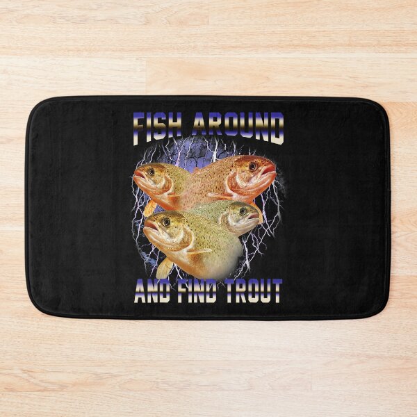 Item preview, Retro Trout Fishing Meme With Chaotic 90s Bootleg Energy designed and sold by Masonixem.
