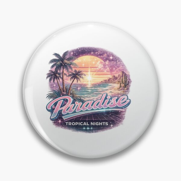 Item preview, Paradise Tropical Nights Retro Vaporwave Y2K Beach Aesthetic designed and sold by y2ktropical.