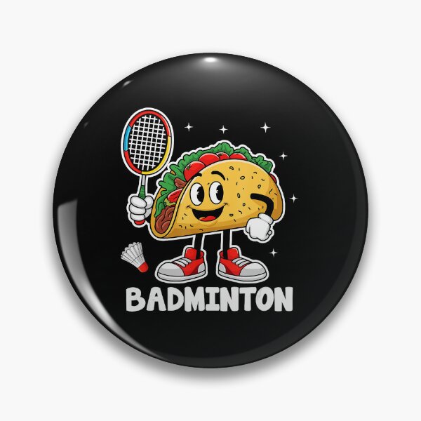 Item preview, Funny Taco Playing Badminton Retro Cinco De Mayo Sports designed and sold by allistermariam.