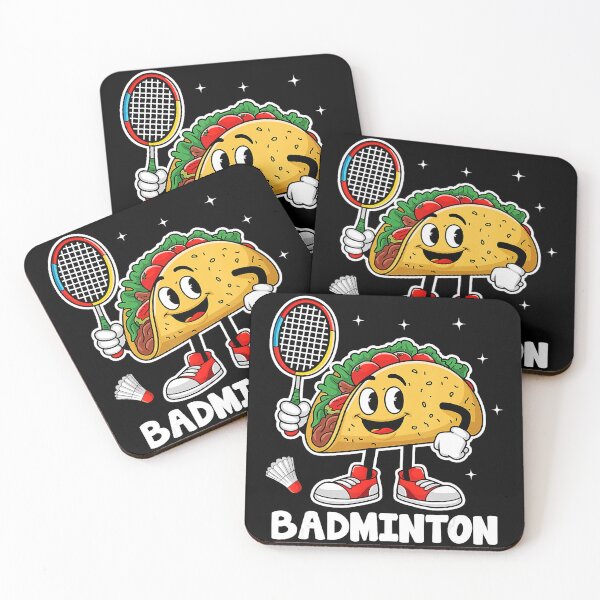 Item preview, Funny Taco Playing Badminton Retro Cinco De Mayo Sports designed and sold by allistermariam.