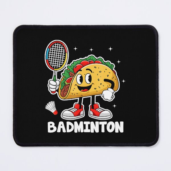 Item preview, Funny Taco Playing Badminton Retro Cinco De Mayo Sports designed and sold by allistermariam.