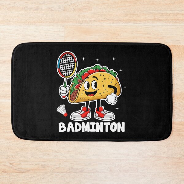 Item preview, Funny Taco Playing Badminton Retro Cinco De Mayo Sports designed and sold by allistermariam.