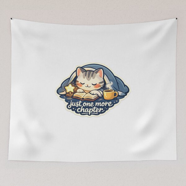 Item preview, Just One More Chapter Cute Reading Cat Design designed and sold by Naviora.