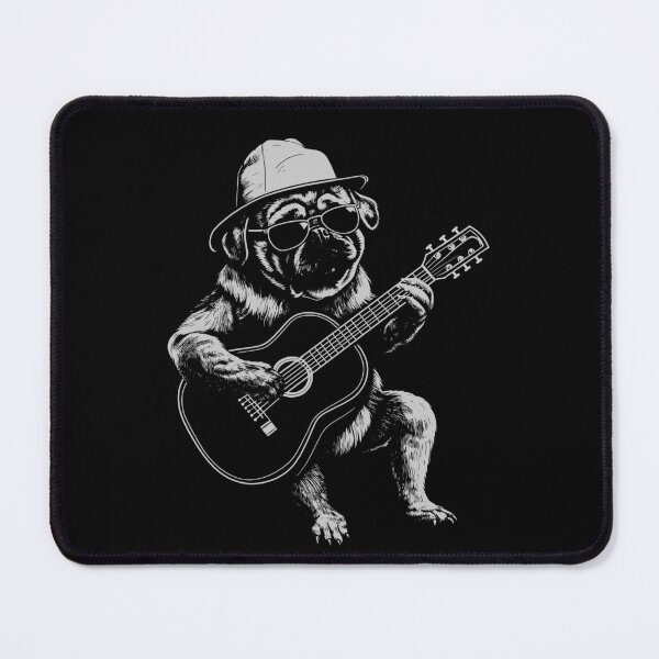 Item preview, Funny Pug Guitarist Acoustic Guitar Mom Dad Kids designed and sold by rafaeltto.