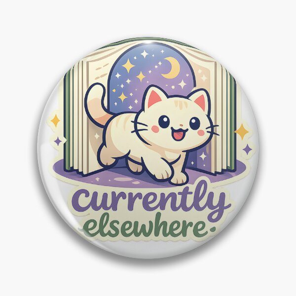 Item preview, Currently Elsewhere Cute Book Lover Cat Design designed and sold by Naviora.