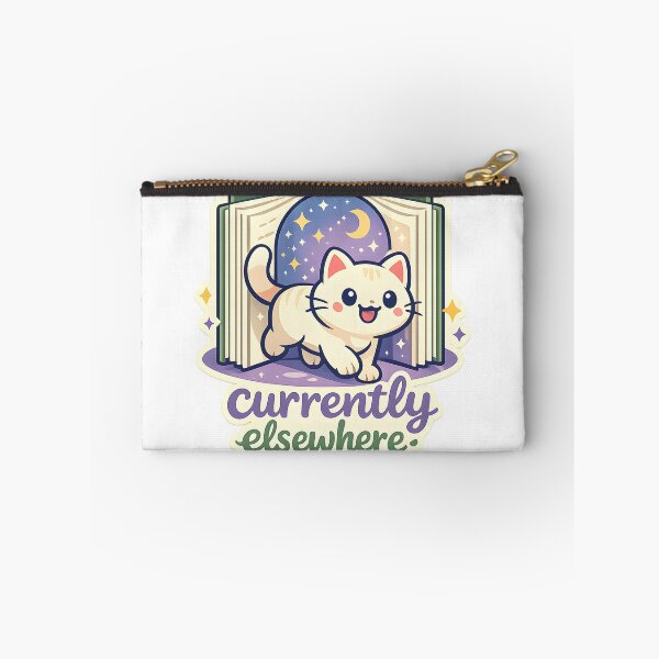 Item preview, Currently Elsewhere Cute Book Lover Cat Design designed and sold by Naviora.