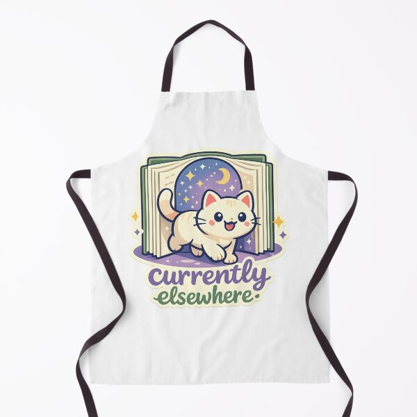Item preview, Currently Elsewhere Cute Book Lover Cat Design designed and sold by Naviora.