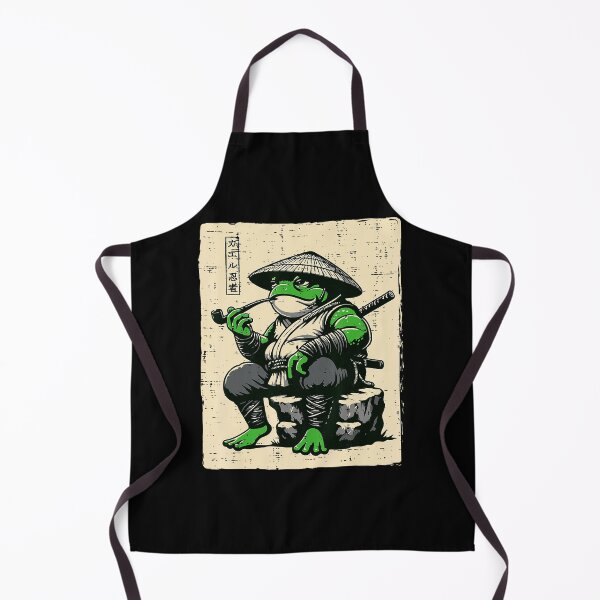 Item preview, Vintage Martial Frog Illustration in Retro Japanese Ink Poster Style designed and sold by titanlevi.