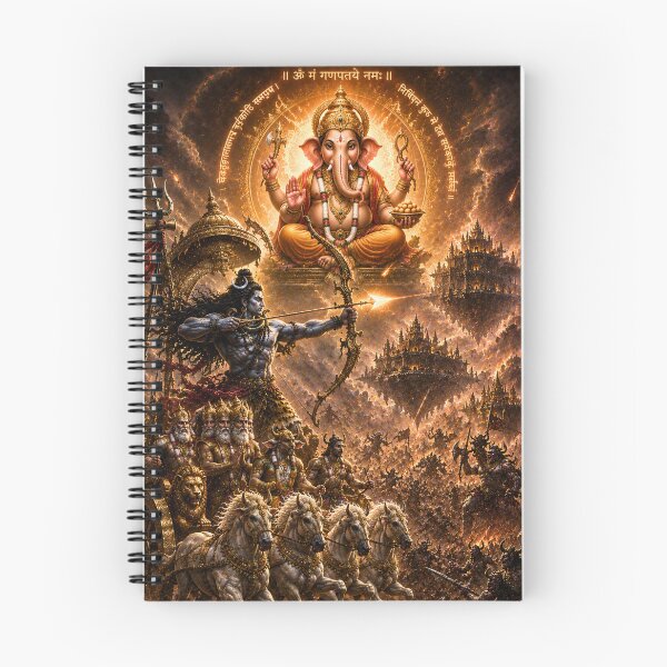 Item preview, Mahadev War Series: The Burning of Tripura – Lord Shiva’s Cosmic Arrow designed and sold by Homyar.