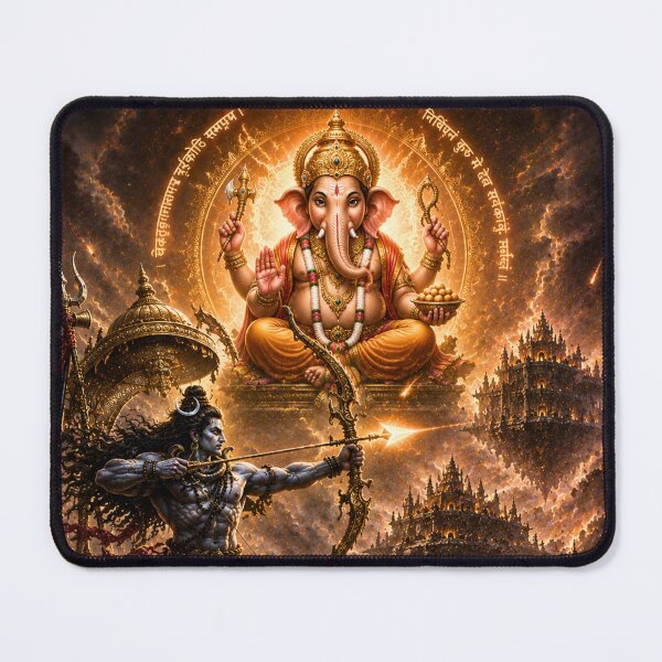 Item preview, Mahadev War Series: The Burning of Tripura – Lord Shiva’s Cosmic Arrow designed and sold by Homyar.