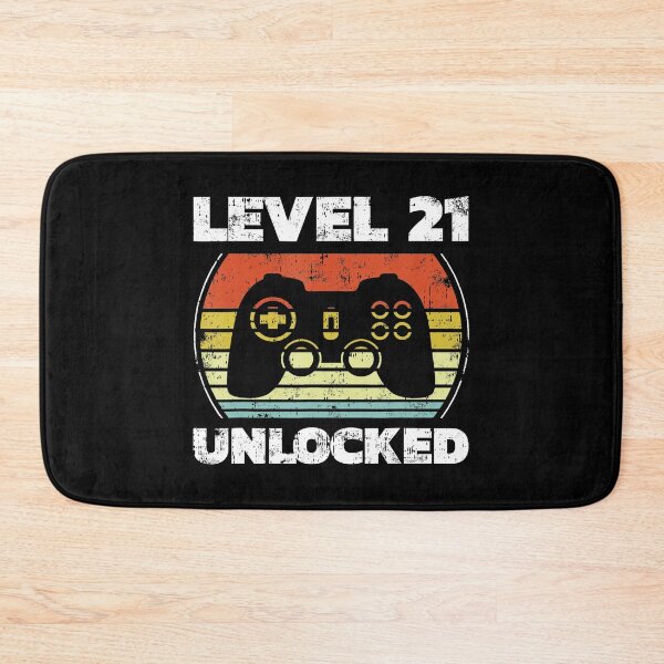 Item preview, Level 21 Unlocked Retro Gamer Birthday With Vintage Controller designed and sold by FGTV2021.