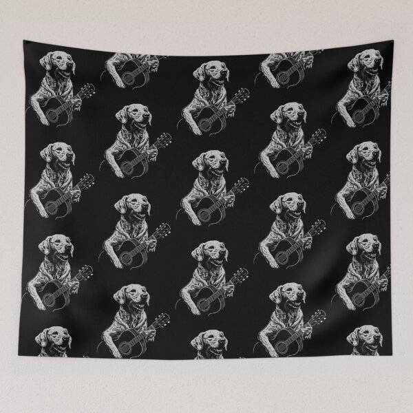 Item preview, Funny White Labrador Guitarist Acoustic Guitar Mom Dad Kids designed and sold by rafaeltto.