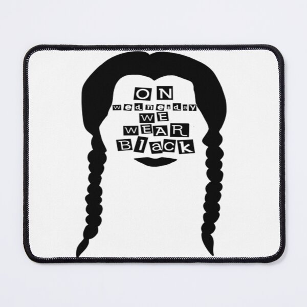 Item preview, Doodle Quote Wednesday Wear Black designed and sold by RickyTromps.
