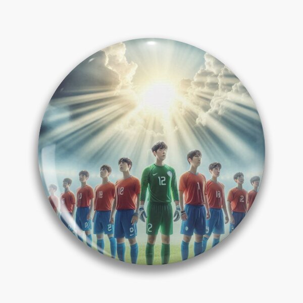 Item preview, Blessed Korean Football Warriors Under Jesus’ Prayer  designed and sold by PaintMeWorld.