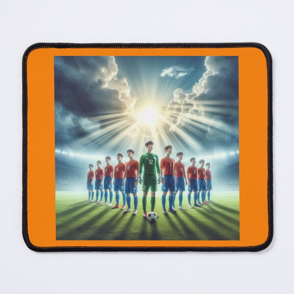 Item preview, Blessed Korean Football Warriors Under Jesus’ Prayer  designed and sold by PaintMeWorld.