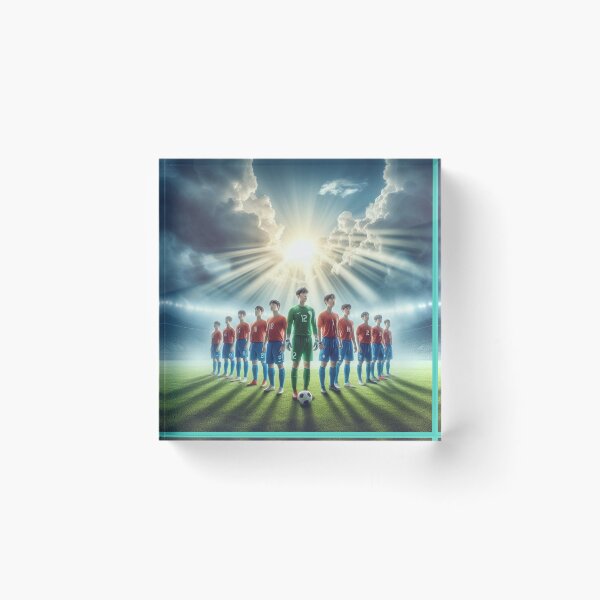 Item preview, Blessed Korean Football Warriors Under Jesus’ Prayer  designed and sold by PaintMeWorld.