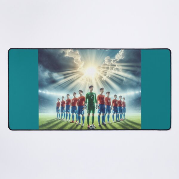 Item preview, Blessed Korean Football Warriors Under Jesus’ Prayer  designed and sold by PaintMeWorld.