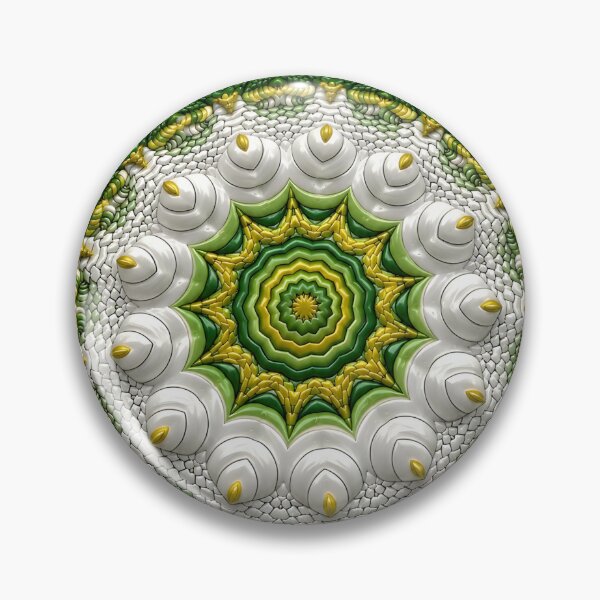 Item preview, Emerald Lotus Mandala Art Print designed and sold by The Hand That Listens.