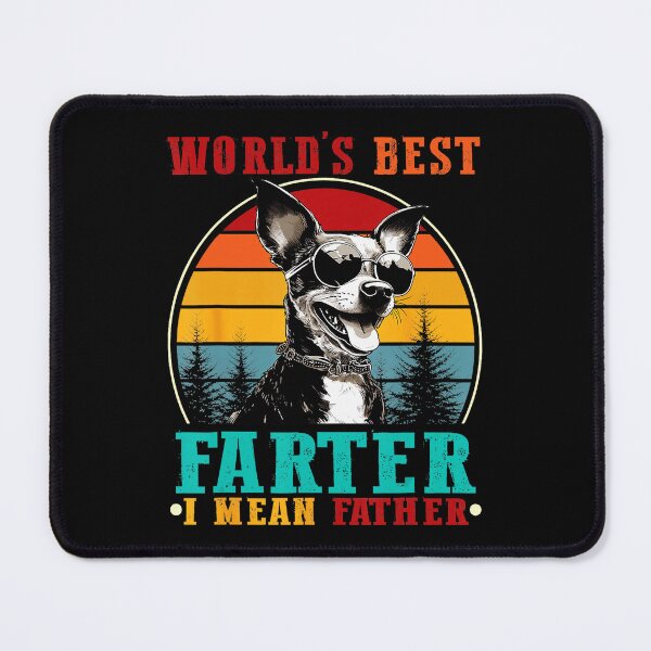 Item preview, Worlds Best Farter Funny Dad Joke Chihuahua Retro Sunset designed and sold by zamiokaline.