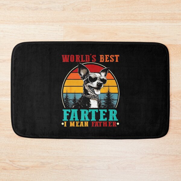 Item preview, Worlds Best Farter Funny Dad Joke Chihuahua Retro Sunset designed and sold by zamiokaline.