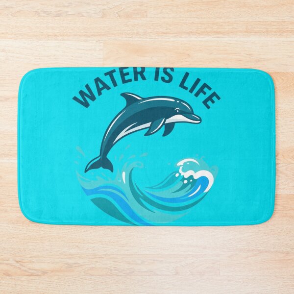 Item preview, Water Is Life Dolphin Shirt Ocean Lover Gift Marine Conservation Beach Lover Tee designed and sold by Sky-bully.