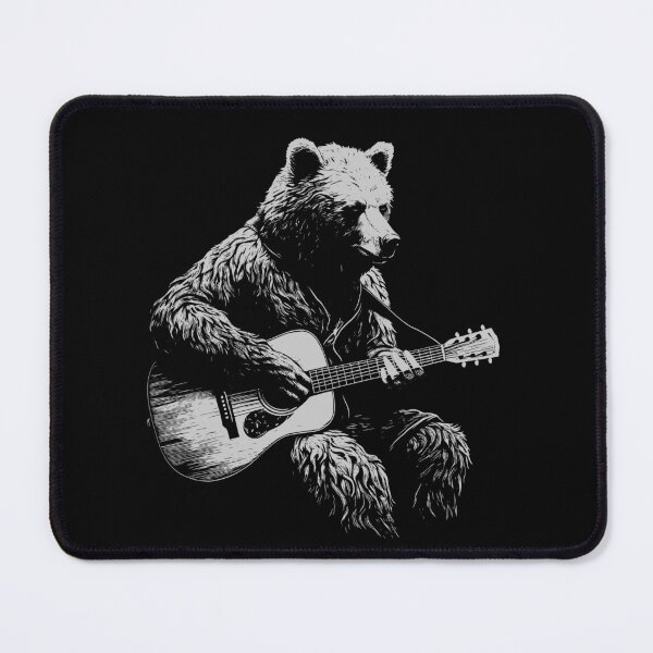 Item preview, Funny Bear Guitarist Acoustic Guitar Mom Dad Kids designed and sold by rafaeltto.