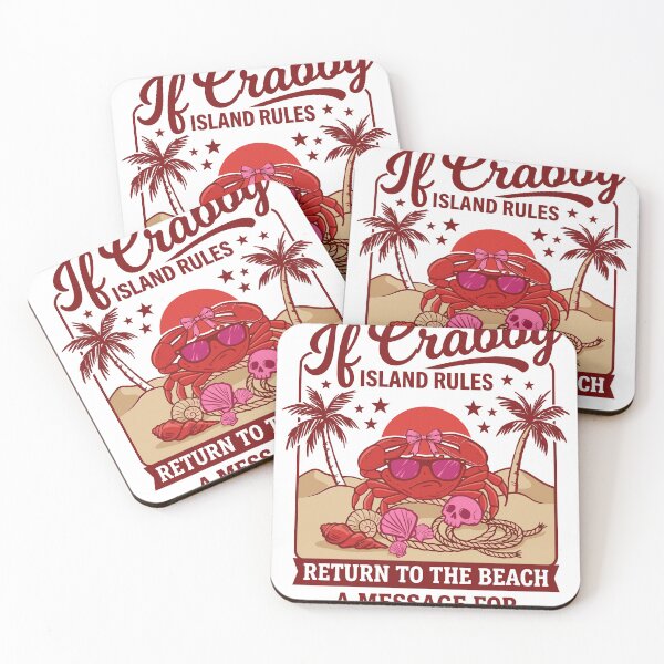 Item preview, Funny Crabby Island Rules Beach Vacation designed and sold by KroghDs.