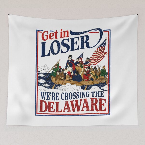 Item preview, Get In Loser We're Crossing The Delaware George Washington designed and sold by Ortigzitoun.