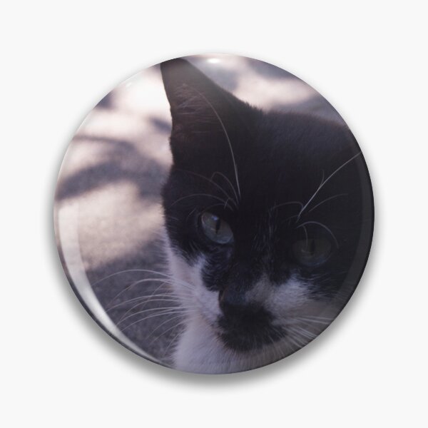 Item preview, Black and White Furry Cat designed and sold by ROSE ANN BANILAR.