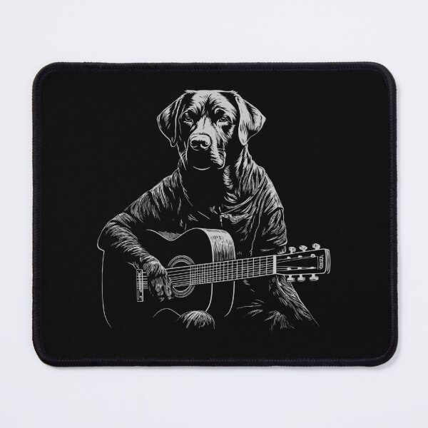 Item preview, Funny Black Labrador Guitarist Acoustic Guitar Mom Dad Kids designed and sold by rafaeltto.