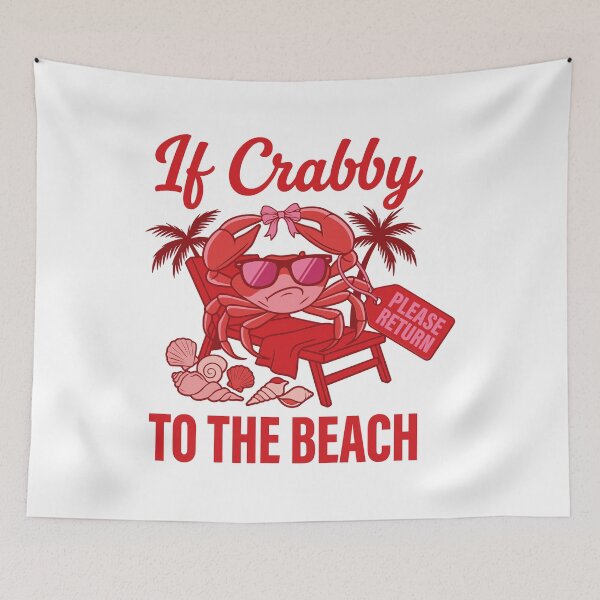 Item preview, Funny Crabby Return To Beach Summer Vacation designed and sold by KroghDs.