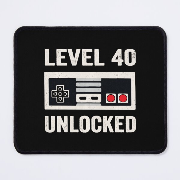 Item preview, Level 40 Unlocked Retro Gaming Birthday For Classic Gamer designed and sold by FGTV2021.