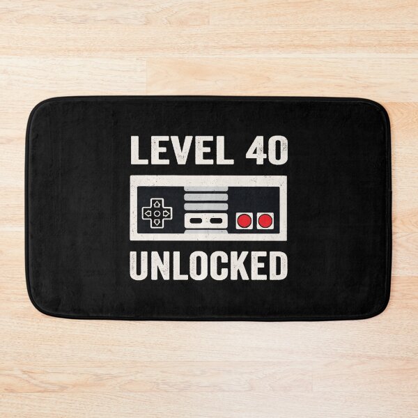 Item preview, Level 40 Unlocked Retro Gaming Birthday For Classic Gamer designed and sold by FGTV2021.