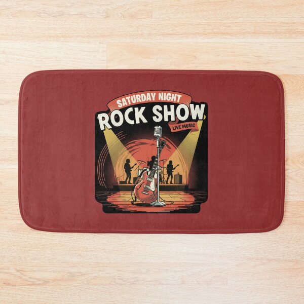 Item preview, Saturday Night Rock Show Vintage T-Shirt | Retro Live Music Guitar Design | Classic Rock Concert Poster Art designed and sold by ObsidianUruk.