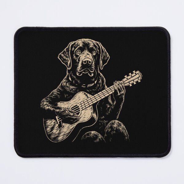 Item preview, Funny Chocolate Labrador Guitarist Acoustic Guitar Mom Dad Kids designed and sold by rafaeltto.